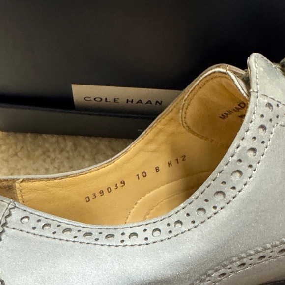 Cole Haan Reflective Silver Oxfords - Picture 4 of 4